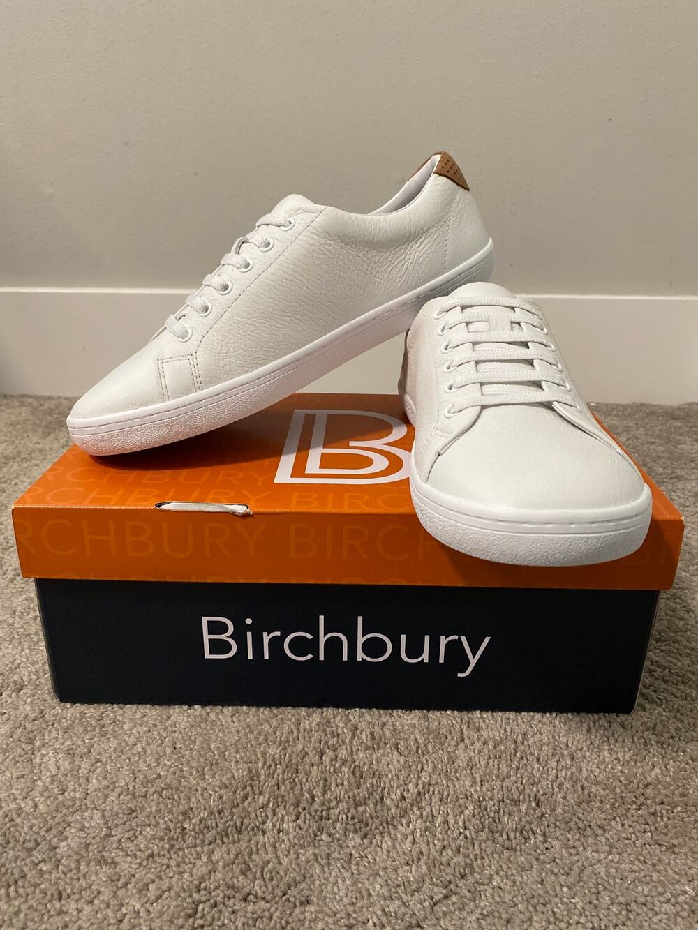 New Birchbury Bramford Barefoot Sneaker Black White M8 W9.5